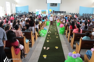 Encontro Bíblico Infantil reuniu centenas de crianças no Templo Sede