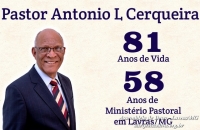 Culto alegre comemora aniversário do Pastor Cerqueira. Confira fotos.