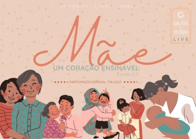 Departamento Infantil realizar&aacute; live especial de Dia das M&atilde;es no s&aacute;bado 8/5
