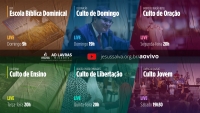 Atualiza&ccedil;&atilde;o: programa&ccedil;&atilde;o dos cultos presenciais e lives da AD Lavras - Sede