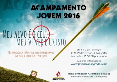 Come&ccedil;a neste s&aacute;bado o Acampamento Jovem 2016 - Centenas de Jovens estar&atilde;o no retiro espiritual