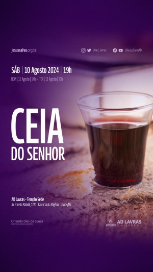 Ceia do Senhor de agosto de 2024