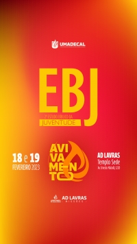 EBJ 2023 - Encontro B&iacute;blico da Juventude ser&aacute; nos dias 18 e 19 de fevereiro