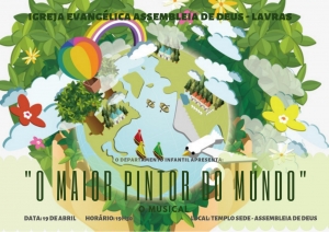 Departamento Infantil apresentará o musical de páscoa &quot;O maior pintor do mundo&quot;