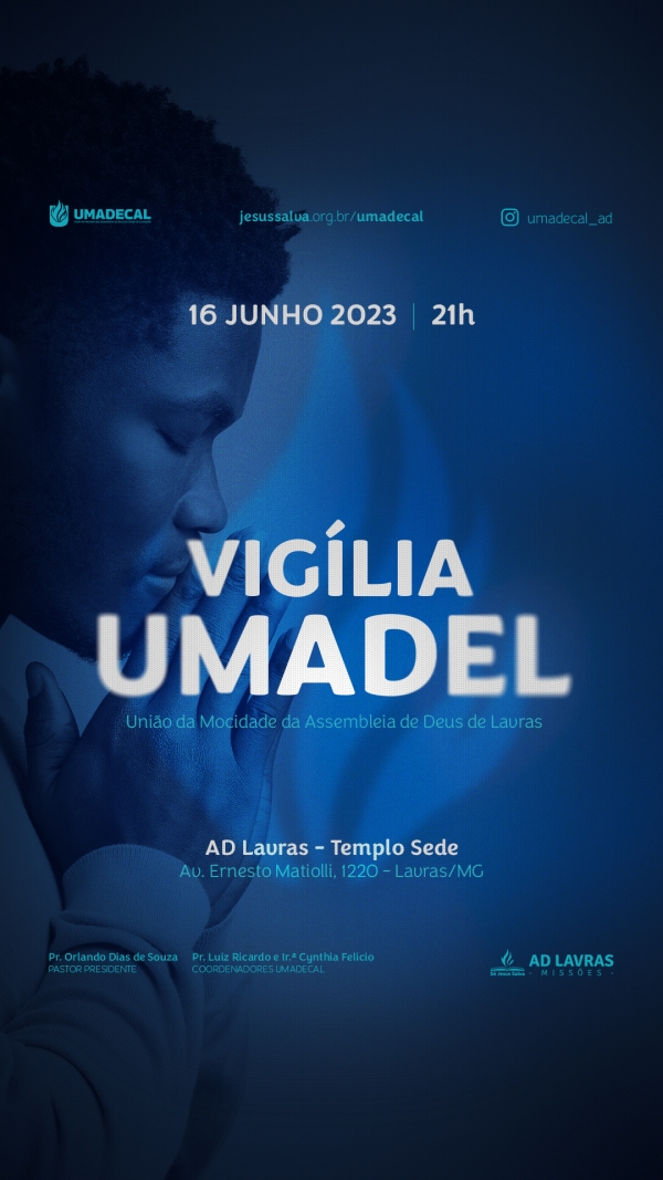 Vigília Umadel será realizada no dia 16 de junho