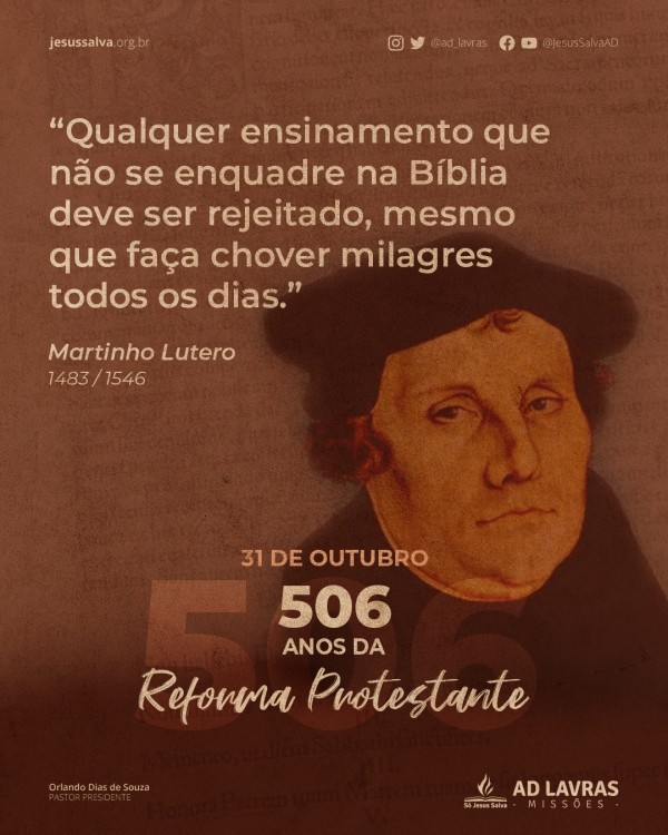 506 anos da Reforma Protestante