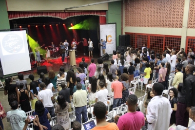 Jovens se reuniram durante o per&iacute;odo de carnaval no Acampamento Jovem 2017