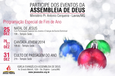 Programa&ccedil;&atilde;o Especial de Fim de Ano