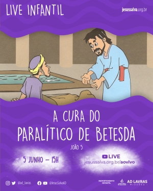 Primeiro sábado de junho é dia de live para as crianças