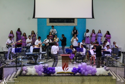 Cantata de P&aacute;scoa foi realizada na AD Lavras, confira as fotos e v&iacute;deos