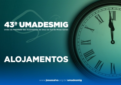 Aviso aos congressistas da Umadesmig que ficarão nos alojamentos oferecidos pela igreja