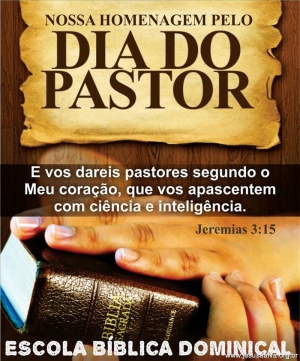 Dia do Pastor na Escola Dominical