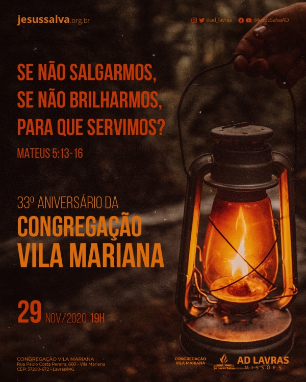 33º Aniversário da Congregação Vila Mariana