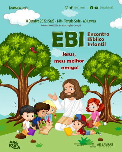 Encontro B&iacute;blico Infantil (EBI) ser&aacute; realizado no dia 8 de outubro