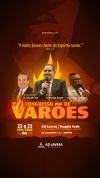 3º Congresso de Varões será nos dias 22 e 23 de fevereiro de 2025