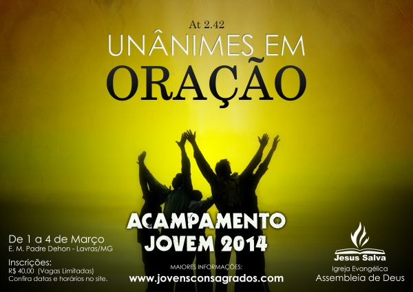 Ainda dá tempo de fazer a sua inscrição para participar do Acampamento Jovem 2014