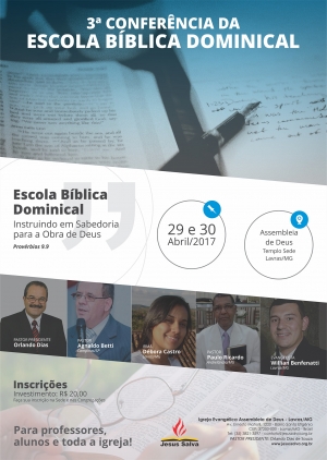 Faça sua inscrição para a 3ª Conferência da EBD