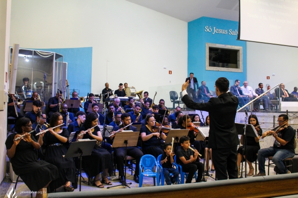 Banda de Música Lira Cristã celebrou 41 anos em culto de ação de graças