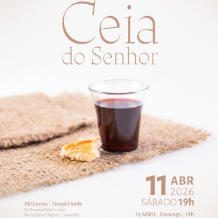 Ceia do Senhor de abril de 2026